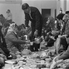 Image of group of people eating