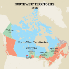 Map of the Northwest Territories in 1898