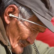 The Gwich'in elder Lazarus Sittichinli, in 1978.