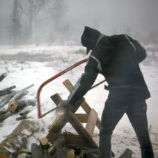 Johnny Abel at Sunset Lake, October 1977.