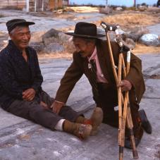 Pierre Smallnose and David Sangris in Detah, 1975