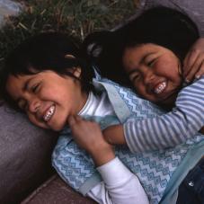 Sisters Tina and Eileen Liske, June 1975.