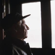 Jim Balsillie, a well-respected Métis elder in Fort Resolution (Deninu Kue), 1975.