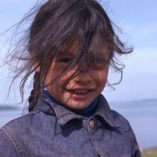 Evelyn Marlowe in Łutselk’e, June 1975.