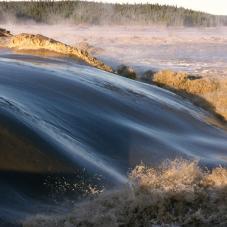 The Slave River (Desnedé), August 1982.