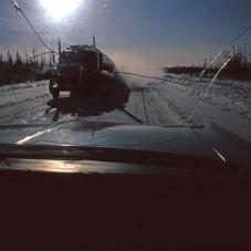 Northern gravel road, February 1974.