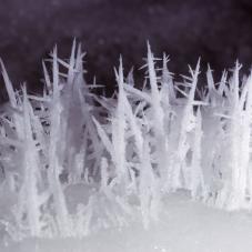 Ice stalagmites on Great Bear Lake (Sahtú), in October.